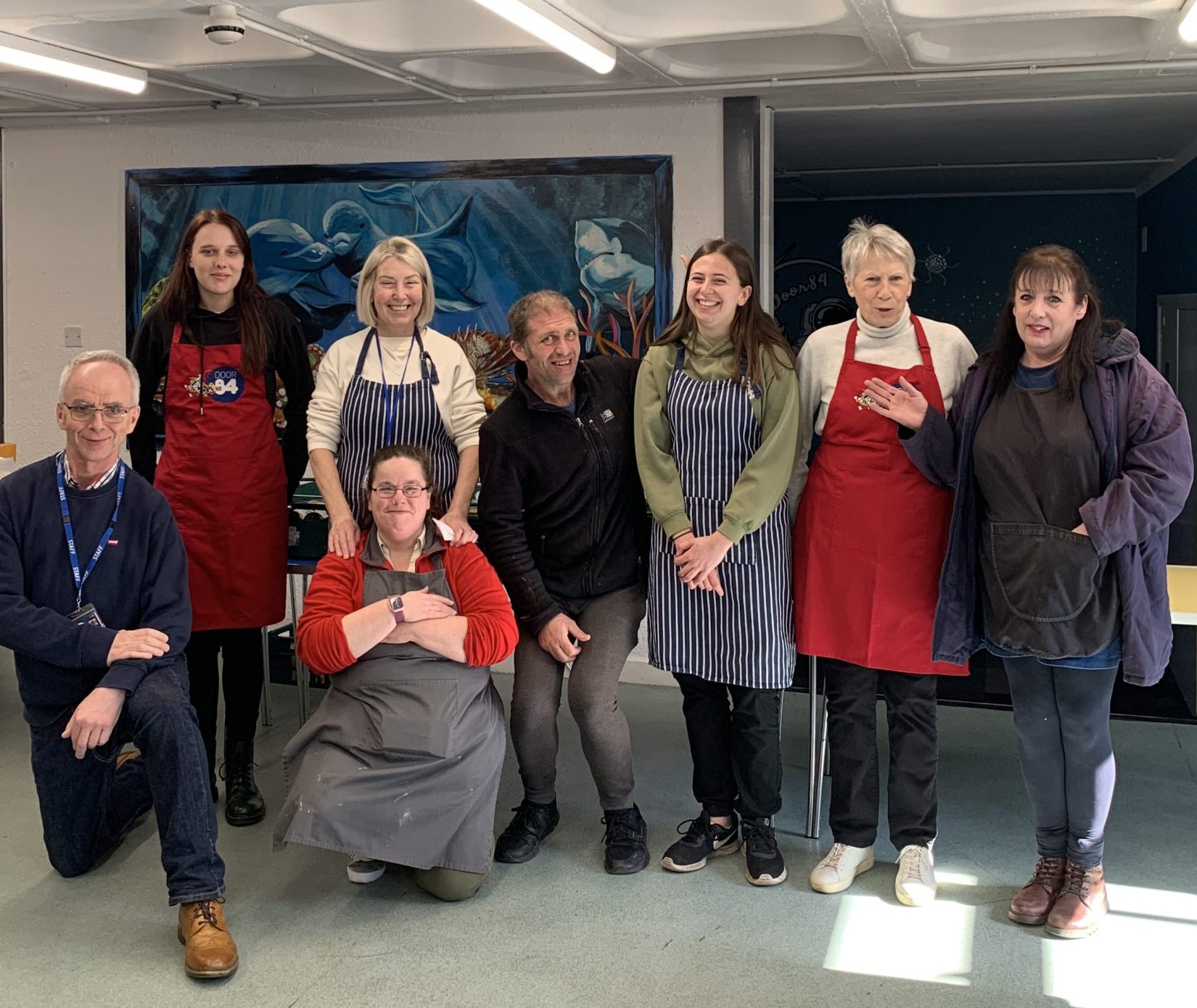 cafe staff and volunteers