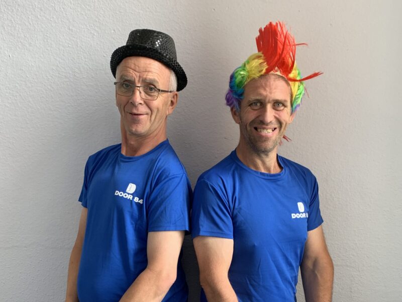 two volunteers
