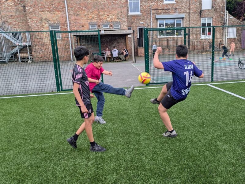 people playing football