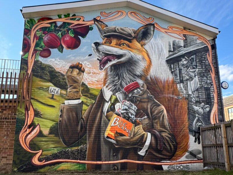 colourful mural on wall